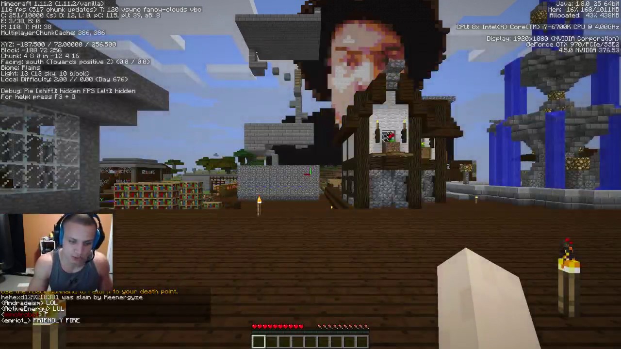Tyler1 Plays Minecraft With Greekgodx (Part 3) [VOD: April 19, 2017]
