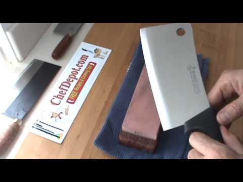 how to sharpen a cleaver