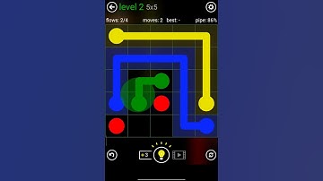 Flow Free Classic Pack 5x5 Level 2 – Easy Puzzle Solve #shorts