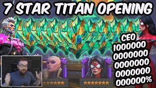 20x New Titan Crystal & 7 Star Crystal Opening - CEO 1000000000000000% - Marvel Contest of Champions