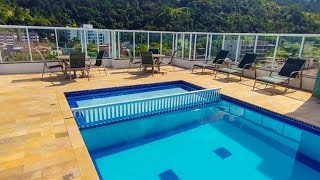 Apartamentos a 200m praia das Toninhas - Condominio Vista Verde | Piscina na Cobertura com vista Esp