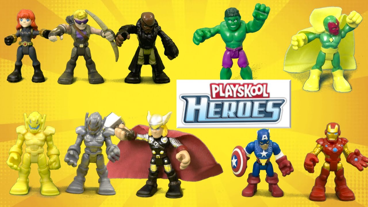 PlaySkool Heroes 2.5'' Marvel Super Hero Squad Adventures Action Figure Kid Toys 