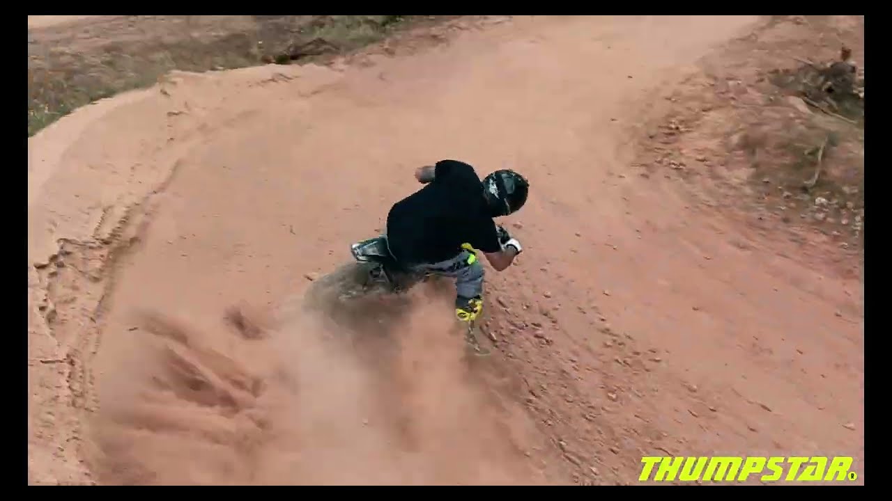 Performance GOLD Exhaust Pipe Muffler PIT PRO Dirt Bike Thumpstar - Foto 3