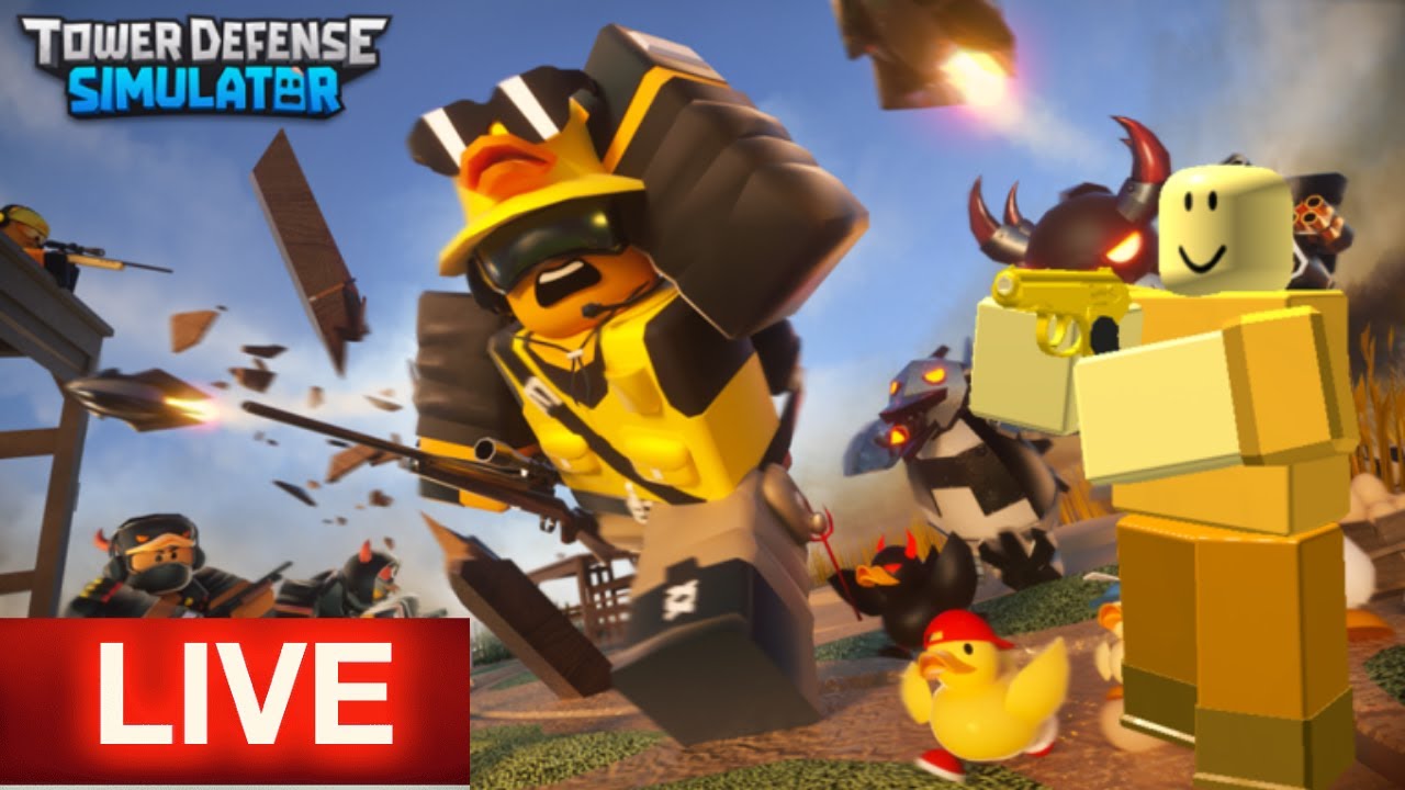 Tds R Roblox Tower Defense Simulator Ao Vivo #5 - YouTube