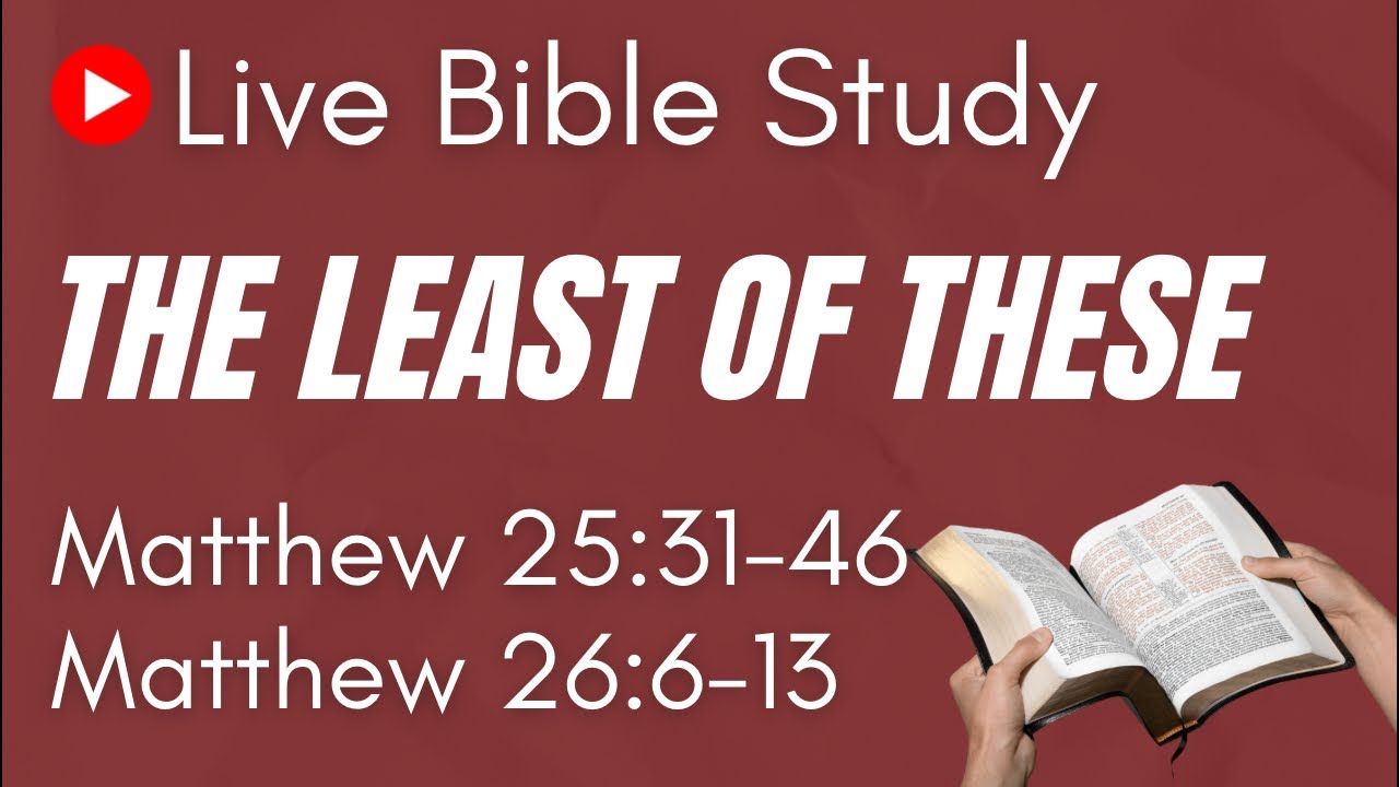 Live Bible Study: The Least of These - YouTube