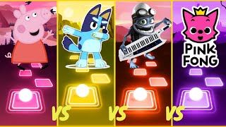 Peppa Pig 🆚 Bluey 🆚 Crazy Frog 🆚 Pinkfong | Who Is Win 🎯🏅