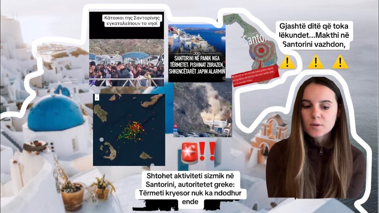 CFARE NDODH!! ⚠️‼️🚨😭VULLKAN!!🌋BRAKTISIM ISHULLIN…😨😭🙏🏻|SANTORINI| Elsa Azizaj
