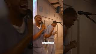 Inmate sings WAYMAKER in prison! Full video on YT #jesusshorts #jesus #bible #worship #waymaker