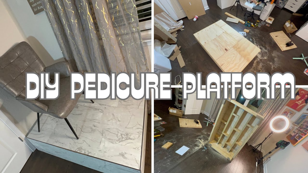 DIY PEDICURE PLATFORM | w/ EASY to follow instructions & weight test!