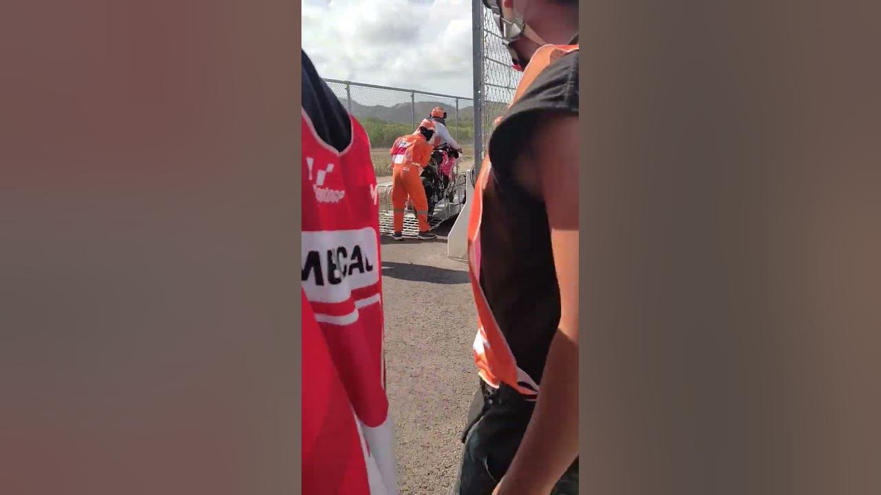 Di Giannantonio's Motorbike After Crash #shorts #motogp #indonesiangp