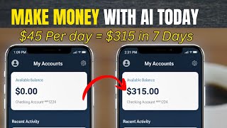 HOW TO MAKE MONEY WITH AI TODAY | $0 TO +$315 IN 7 DAYS
