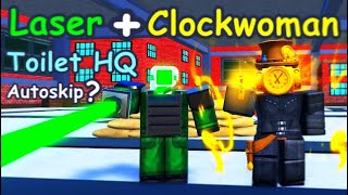 Roblox  Toilet Tower Defense | Episode 72 Part 2 | Clock Event  Toilet HQ