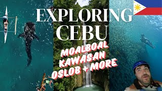 CEBU PHILIPPINES -MOALBOAL - OSLOB - CANYONEERING - KAWASAN FALLS + MORE | GMO ON THE GO