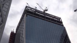 Newfoundland Canary Wharf and Landmark Pinnacle and 1 Bank Street London August 27 2018