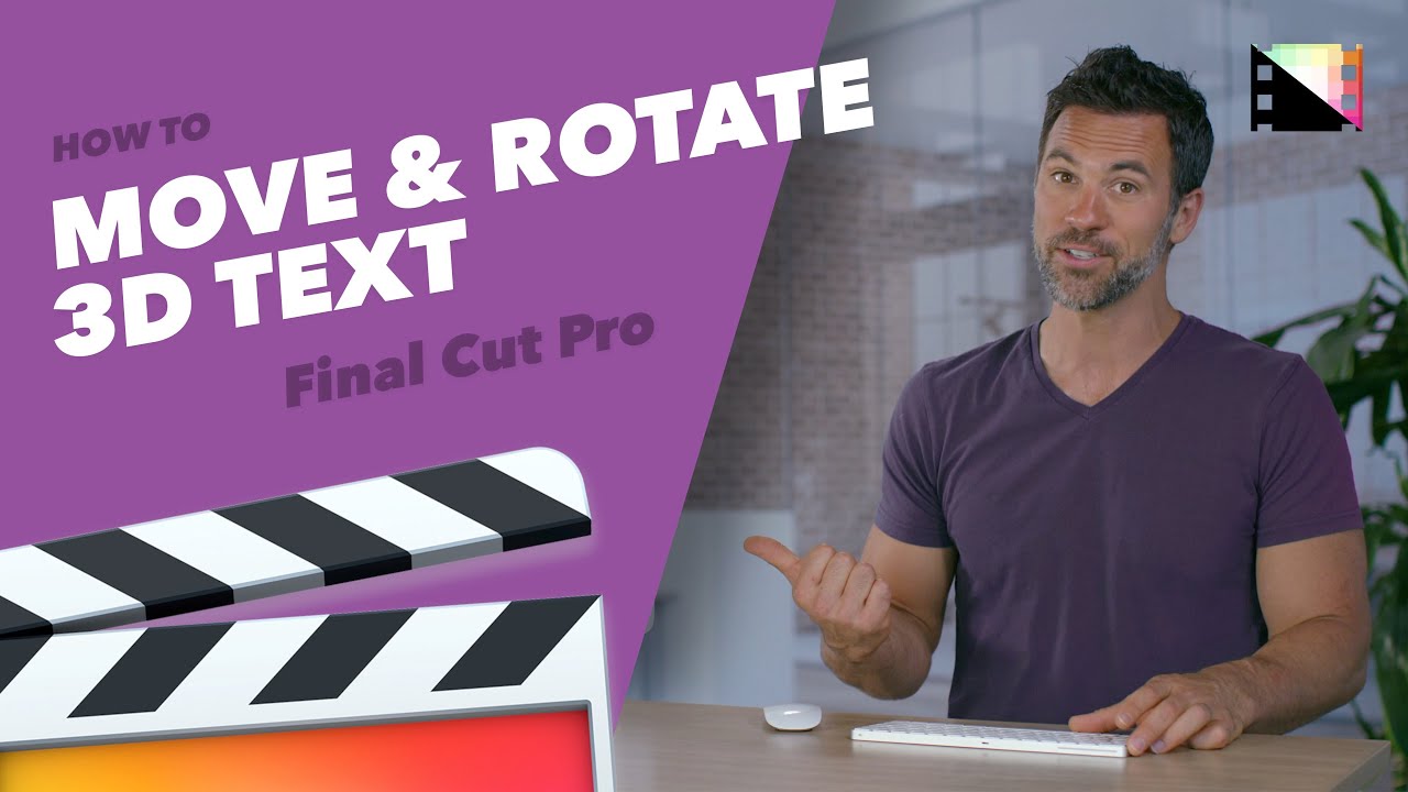 How to Move & Rotate 3D Text in Final Cut Pro X - YouTube
