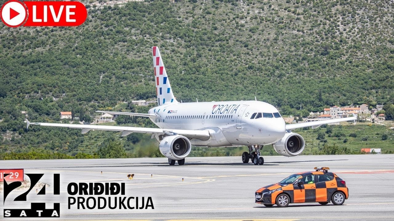 Pogled iz kokpita: Putujemo iz Zagreba prema Dubrovniku