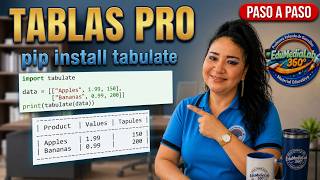 TABLAS EN PYTHON   EXPLICACIÓN PASO A PASO