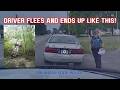 UPSIDE DOWN! Suspect flees Arkansas State Police in Mercury Grand Marquis #pursuit #chase #crash
