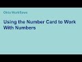 Using the Number Card to Work With Numbers