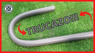 TRUCAZO para DOBLAR PVC Perfectamente!!! CURVA PERFECTA ‍Reformas y reparaciones de fontaneria.