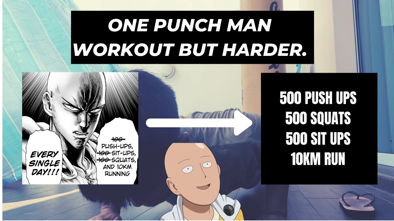 WORKING OUT LIKE SAITAMA FROM ONE PUNCH MAN BUT HARDER!!! YouTube