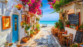 Positano Morning Coffee Shop Ambience - Italian Music | Relaxing Bossa Nova Music for Good Mood