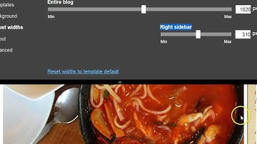 How to adjust widths for Blogger templates