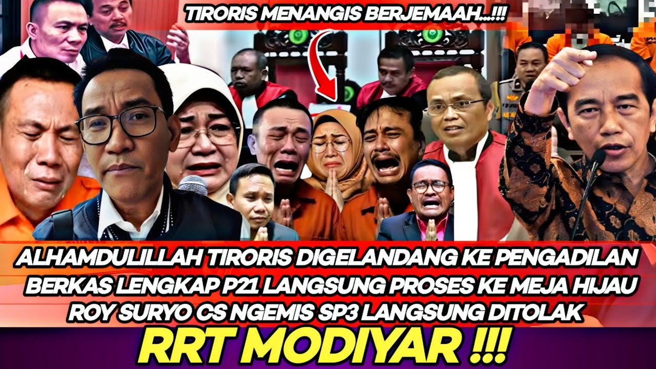 Alhamdulillah Berkas P21 Tiroris Digelandang Ke Pengadilan SP3 Ditolak Tak Ada Harapan Bebas Modar