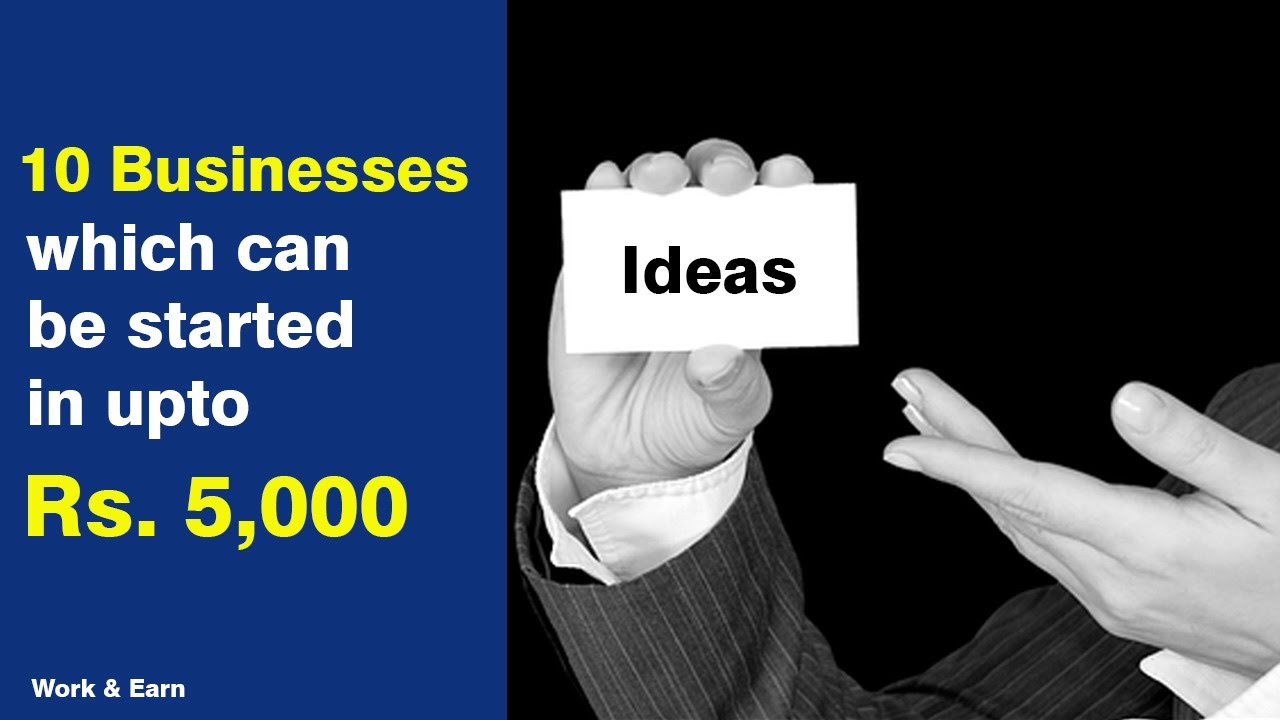 Business Ideas under Rs 5000, Small business ideas, Business ideas for youngsters