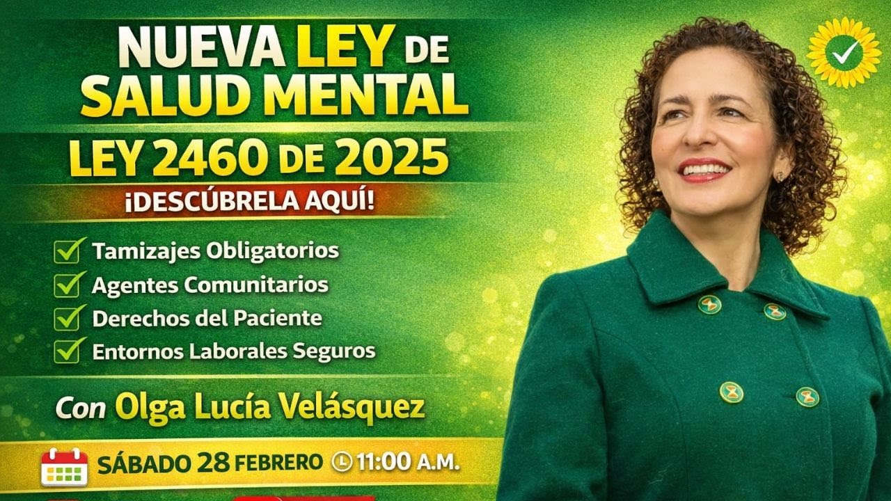 Olga Lucía Velásquez explica la Nueva Reforma de Salud Mental en Colombia