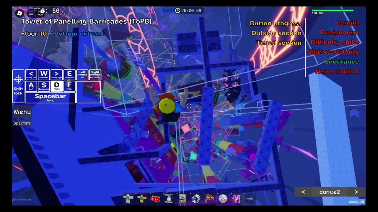 JToH fail moments - When the last jump of ToPB is the PB