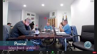 Pownal Select Board // 4/28/22