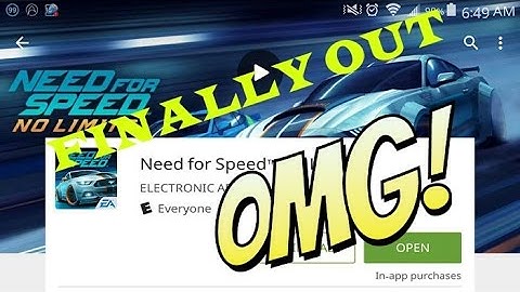 -Need For Speed no Limit :Finally Out Android.