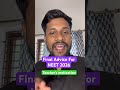 Final advice for Neet 2026 | Believe in yourself |Teachers’s motivation#neet2026 #neetmotivation