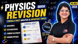 RE-NEET 2026 Physics Quick Revision 🚀 Formula Sheet Analysis & Important Topics | Nikita Ma'am