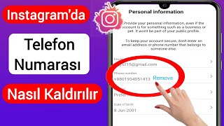 Instagramdan Telefon Numarası Nasıl Kaldırılır 2023 Güncellemesi Remove Phone Number Instagram