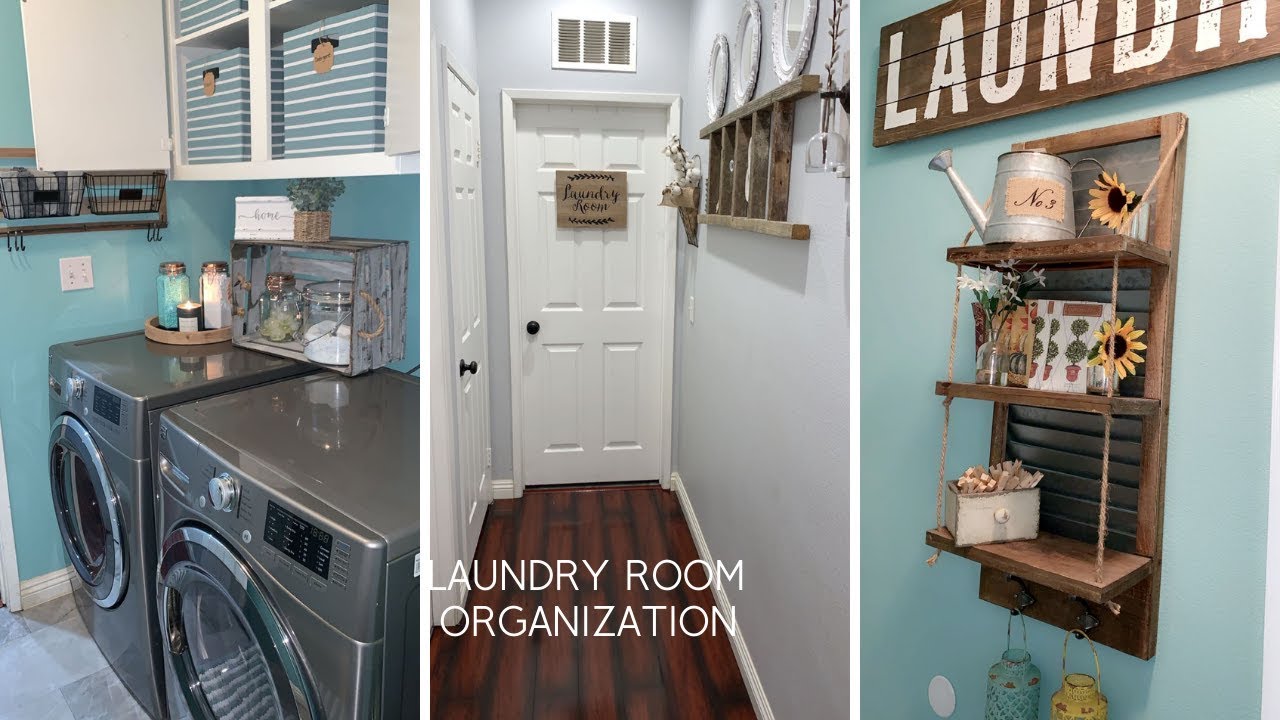 LAUNDRY ROOM ORGANIZATION + TOUR ORGANIZING TIPS CLEAN WITH ME