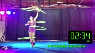 World Record. Longest Duration of 5-Hoop On-Body Split.