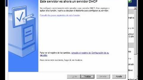 Instalacion y configuracion del servicio DHCP Windows server 2003