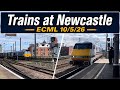 Trains at Newcastle, ECML 10/5/26