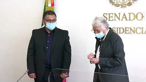 Toma de protesta al senador Faustino Lpez Vargas, ...