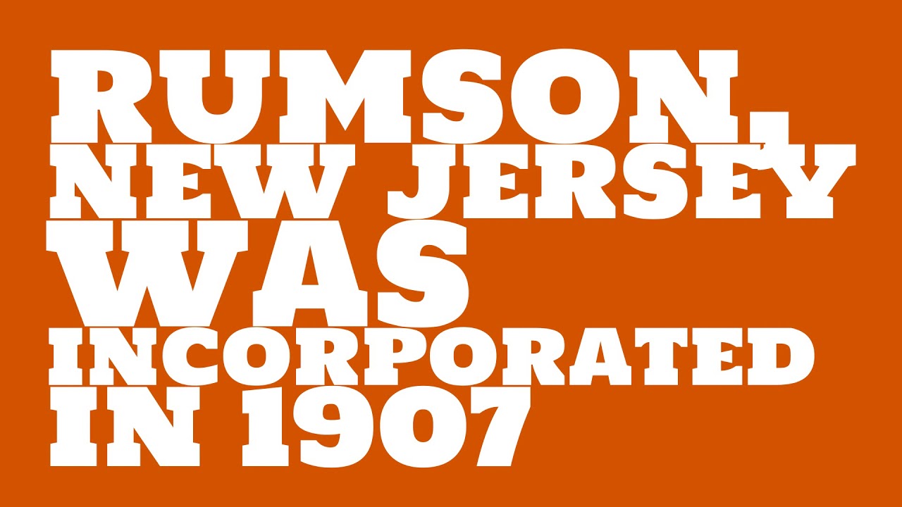 When was Rumson, New Jersey founded? YouTube
