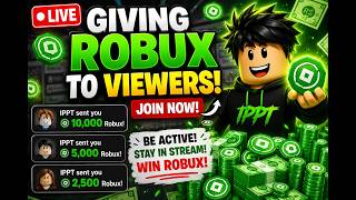 🔴🎁 LIVE: GIVING ROBUX TO VIEWERS! 💸🔥 JOIN NOW! screenshot 4