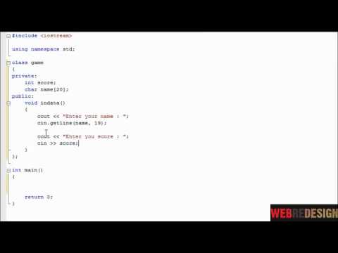 Visual C++ Tutorial - Class