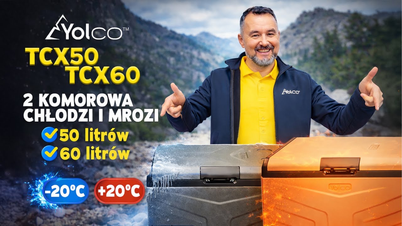 Yolco TCX50 i TCX60 – dwukomorowa lodówka na dłuższe wyjazdy