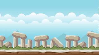 Ancient Stonehenge - 2D Horizontal Parallax Game Background - Animation with GameMaker Studio