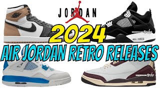 Every Nike Air Jordan Retro Release For 2024