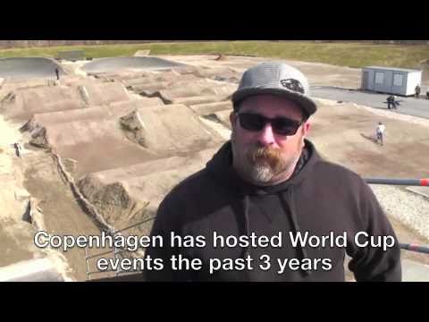 Tom The Trackbuilder inspects the track for the BMX Worlds in Copenhagen July 2011