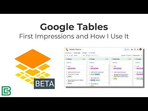 Google Tables: First Impressions and How I Use It