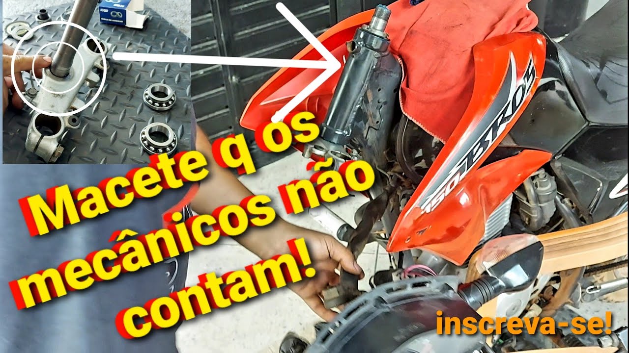 Como trocar caixa de direção da bros (passo a passo) macetes q os mecânicos não contam.